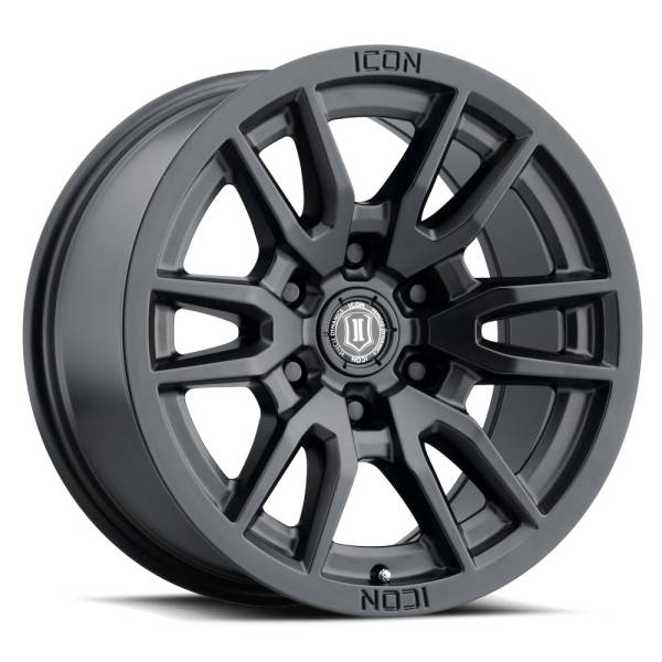 ICON Alloys - ICON Alloys VECTOR 6 SAT BLK - 17 X 8.5 / 6 X 135 / 6MM / 5" BS - 2417856350SB - Image 1