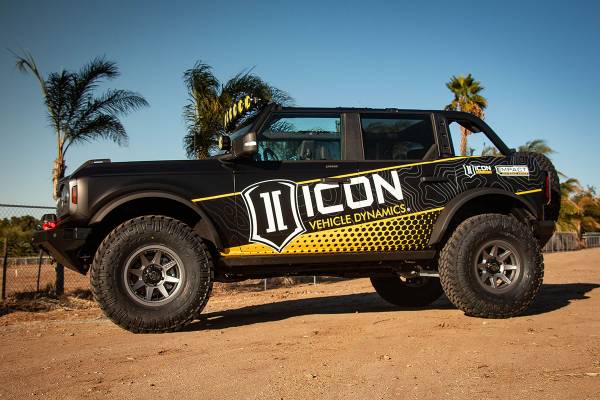 ICON Vehicle Dynamics - ICON Vehicle Dynamics 21-22 BRONCO TUBULAR UCA DJ PRO KIT Black Powdercoated - 48400DJ - Image 1