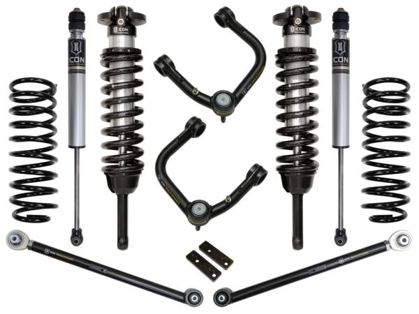 ICON Vehicle Dynamics - ICON Vehicle Dynamics 03-09 4RUNNER/FJ 0-3.5" STAGE 3 SUSPENSION SYSTEM W TUBULAR UCA - K53053T - Image 1