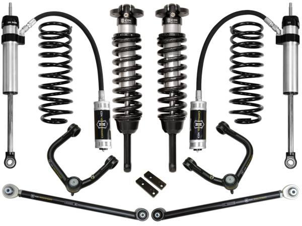 ICON Vehicle Dynamics - ICON Vehicle Dynamics 03-09 4RUNNER/FJ 0-3.5" STAGE 4 SUSPENSION SYSTEM W TUBULAR UCA - K53054T - Image 1