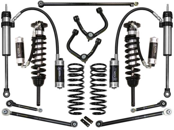 ICON Vehicle Dynamics - ICON Vehicle Dynamics 10-UP FJ/10-UP 4RUNNER 0-3.5" STAGE 7 SUSPENSION SYSTEM W TUBULAR UCA - K53067T - Image 1