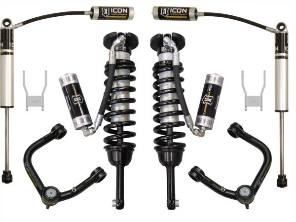 ICON Vehicle Dynamics - ICON Vehicle Dynamics 05-11 HILUX 0-3" STAGE 4 SUSPENSION SYSTEM W TUBULAR UCA - K53139T - Image 1