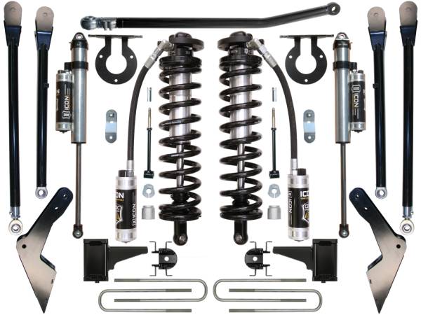 ICON Vehicle Dynamics - ICON Vehicle Dynamics 05-07 FORD F-250/F-350 4-5.5" STAGE 4 COILOVER CONVERSION SYSTEM - K63114 - Image 1