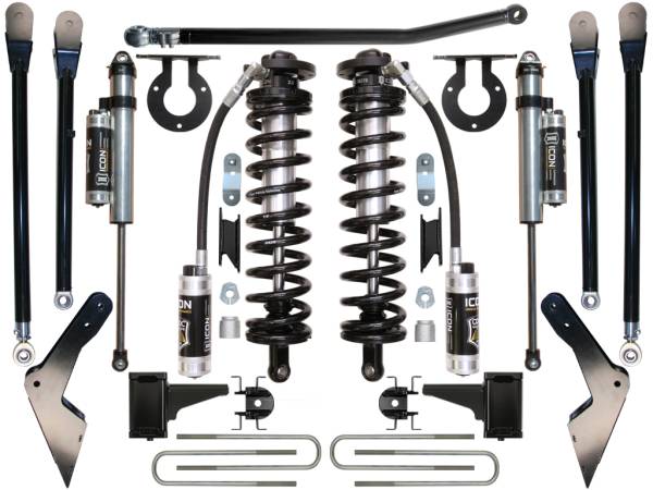 ICON Vehicle Dynamics - ICON Vehicle Dynamics 08-10 FORD F-250/F-350 4-5.5" STAGE 4 COILOVER CONVERSION SYSTEM - K63124 - Image 1