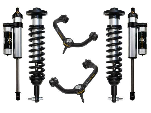 ICON Vehicle Dynamics - ICON Vehicle Dynamics 2014 FORD F150 4WD 0-2.63" STAGE 3 SUSPENSION SYSTEM W TUBULAR UCA - K93063T - Image 1