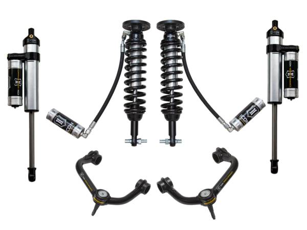 ICON Vehicle Dynamics - ICON Vehicle Dynamics 2014 FORD F150 4WD 1.75-2.63" STAGE 4 SUSPENSION SYSTEM W TUBULAR UCA - K93064T - Image 1