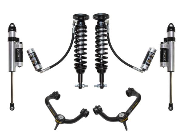 ICON Vehicle Dynamics - ICON Vehicle Dynamics 2014 FORD F150 2WD 1.75-2.63" STAGE 5 SUSPENSION SYSTEM W TUBULAR UCA - K93075T - Image 1