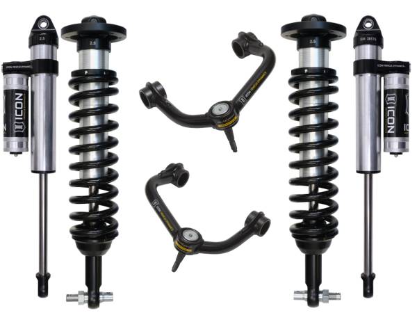 ICON Vehicle Dynamics - ICON Vehicle Dynamics 2015-2020 FORD F150 4WD 0-2.63" STAGE 3 SUSPENSION SYSTEM W TUBULAR UCA - K93083T - Image 1