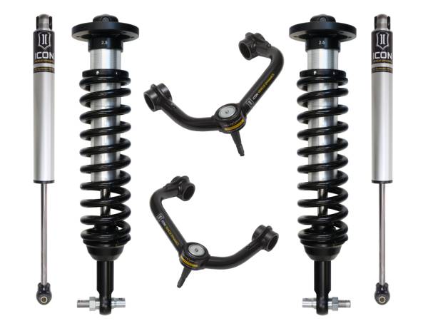 ICON Vehicle Dynamics - ICON Vehicle Dynamics 2015-2020 FORD F150 2WD 0-3" STAGE 2 SUSPENSION SYSTEM W TUBULAR UCA - K93092T - Image 1