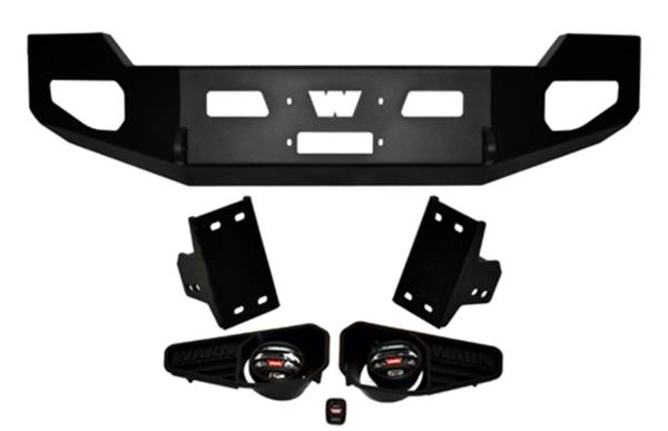 Warn - Warn Heavy Duty Bumper Black w/o Brush Guard For Use w/All Warn Large Frame Winches Including 16.5ti  -  85881 - Image 1