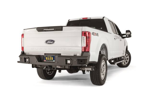 Warn - Warn Ascent Rear Bumper Black Textured Powder Coat Integrated Light Ports Lights Not Included  -  98050 - Image 1