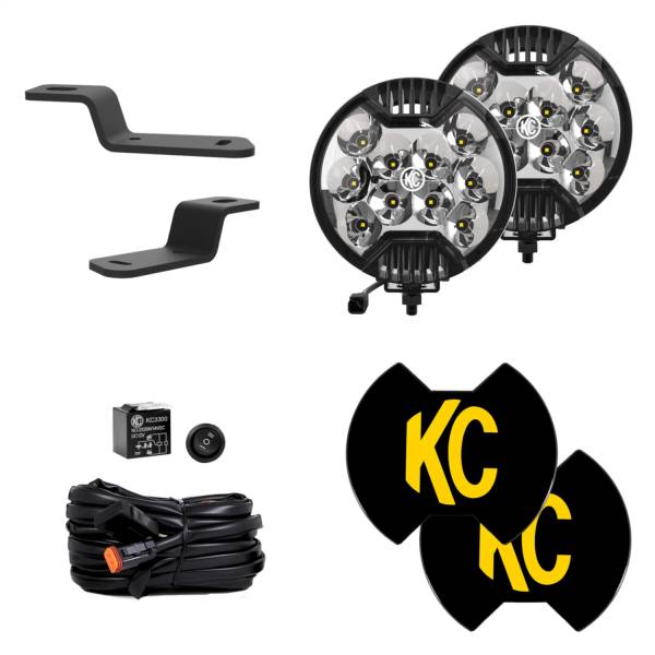 KC Hilites - KC Hilites SlimLite® LED-2-Light System-Ditch Light Kit-for 21+Ford Bronco  -  97161 - Image 1