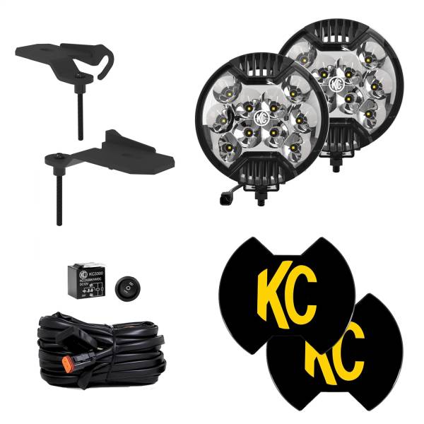 KC Hilites - KC Hilites SlimLite® LED-2-Light System-Ditch Light Kit-for Jeep 392/Mojave  -  97167 - Image 1