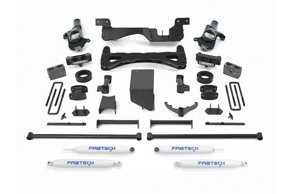 Fabtech - Fabtech Performance Lift System w/Shocks 6 in.  -  K1014 - Image 1