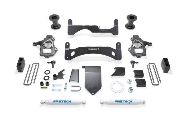 Fabtech - Fabtech Basic Lift System w/Shocks 6 in.  -  K1084 - Image 1