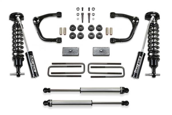 Fabtech - Fabtech Uniball UCA Lift System w/Shocks 3 in.  -  K1168DL - Image 1