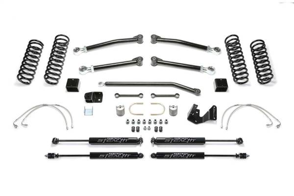 Fabtech - Fabtech Trail II Lift System 3 in. Lift w/Stealth Shocks  -  K4051M - Image 1