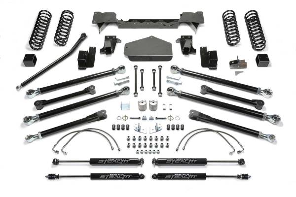 Fabtech - Fabtech Crawler Lift System w/DLSS Shocks 3 in. Lift w/Stealth Shocks  -  K4057M - Image 1