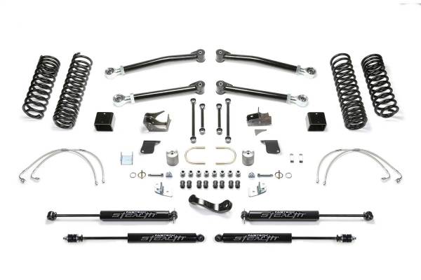 Fabtech - Fabtech Trail Long Travel Lift System 5 in. Lift w/Stealth Shocks  -  K4068M - Image 1