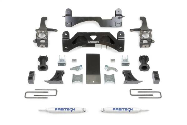 Fabtech - Fabtech Coil Spacer System 6 In. Lift Incl. Rear Performance Shocks  -  K7054 - Image 1