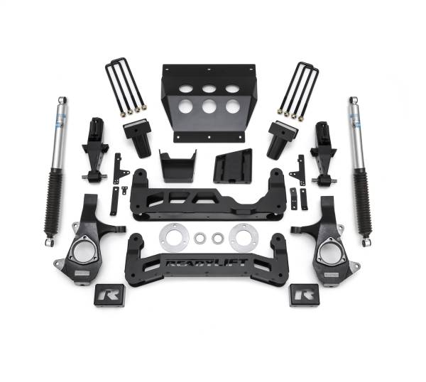 ReadyLift - ReadyLift Big Lift Kit w/Shocks 7 in. Front Lift w/Bilstein Shocks Aluminum  -  44-3470 - Image 1