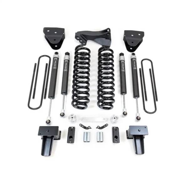 ReadyLift - ReadyLift Coil Spring Lift Kit 4 in. Lift w/Falcon 1.1 Monotube Front/Rear Shocks w/Track Bar Bracket  -  49-27420 - Image 1