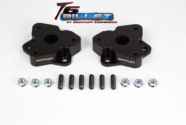 ReadyLift - ReadyLift T6 Billet Front Leveling Kit 2 in. Front Lift Anodized Black Allows Up To A 35in. Tire  -  T6-1030-K - Image 1