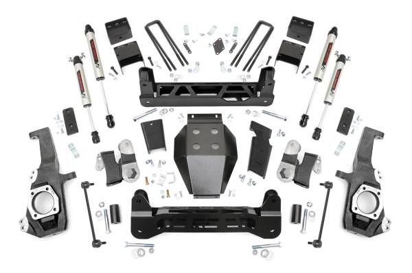 Rough Country - Rough Country Suspension Lift Kit 5 in. Lift w/V2 Monotube Shocks  -  10270 - Image 1