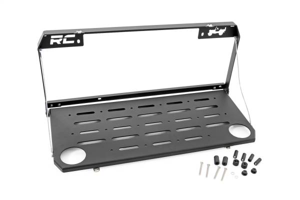 Rough Country - Rough Country Tailgate Folding Table Black Powdercoat Finish 26.75 in. Wide and 12 in. Deep  -  10625 - Image 1