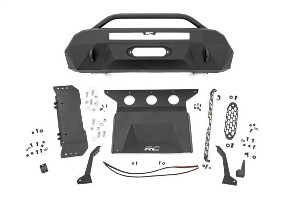 Rough Country - Rough Country Front Winch Bumper Black  -  10712 - Image 1