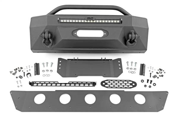 Rough Country - Rough Country LED Front Bumper Hybrid 20 in. Single Row LED Black  -  10744 - Image 1