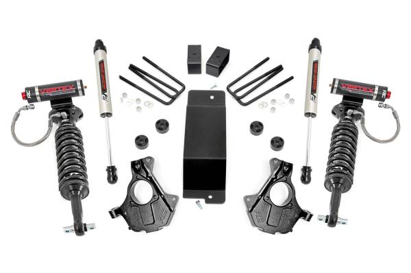 Rough Country - Rough Country Suspension Lift Kit w/Shocks 3.5 in. Lift Knuckle Kit Cast Steel w/Vertex And V2 Shocks  -  11957 - Image 1