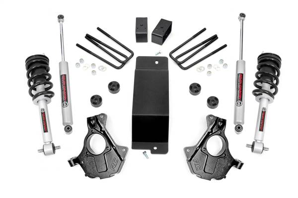 Rough Country - Rough Country Suspension Lift Knuckle Kit w/Shocks 3.5 in.  -  12432 - Image 1