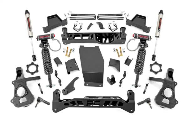 Rough Country - Rough Country Suspension Lift Kit 7 in. w/V2 Shocks and Vertex Beefy Lifted Knuckles Laser Cut  -  17457 - Image 1