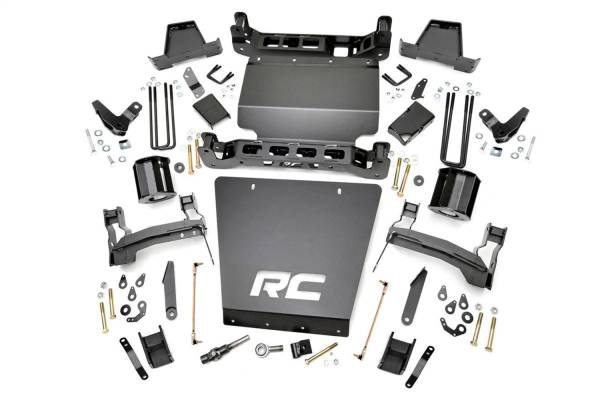 Rough Country - Rough Country Suspension Lift Kit 7 in. Lift Upper Strut Spacers Skid Plate Front/Rear Cross Member  -  17800 - Image 1