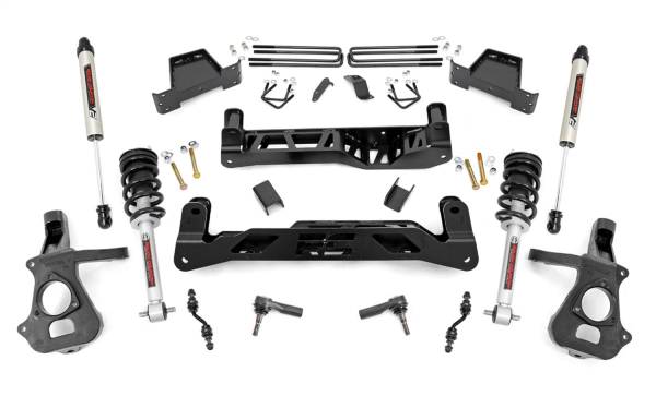 Rough Country - Rough Country Suspension Lift Kit 7 in. Lifted Struts and V2 Shocks Beefy Lifted Knuckles Laser Cut  -  18771 - Image 1