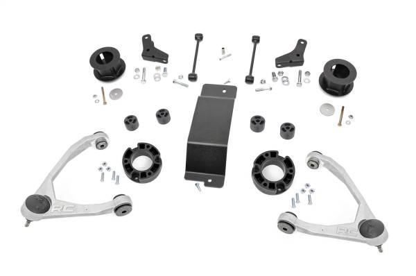 Rough Country - Rough Country Suspension Lift Kit 3.5 in. Upper Strut Spacers Forged Control Arms Upper Ball Joints  -  19331 - Image 1