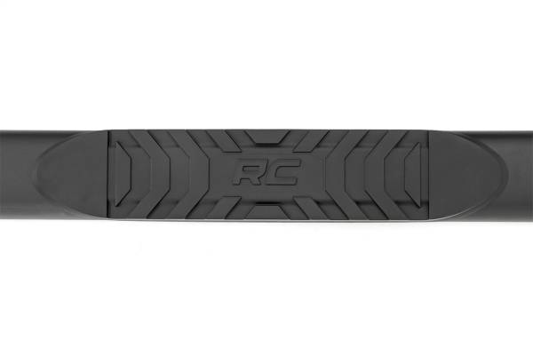 Rough Country - Rough Country Oval Nerf Step Bar 4.5 in. Black Powder Coat Aluminum  -  21002 - Image 1