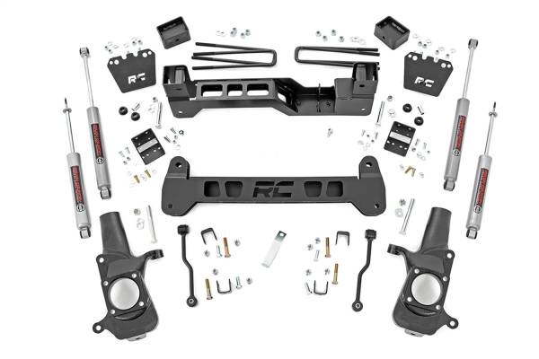 Rough Country - Rough Country Suspension Lift Kit 6 in. N3 Series Shock Absorbers Can Run Up To 35x12.50 Wheel  -  220N3A - Image 1