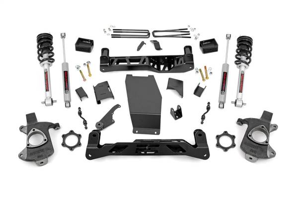 Rough Country - Rough Country Suspension Lift Kit w/Shocks 5 in. Lift Incl. Lifted Struts Rear N3 Shocks Stock Cast Steel  -  22333 - Image 1