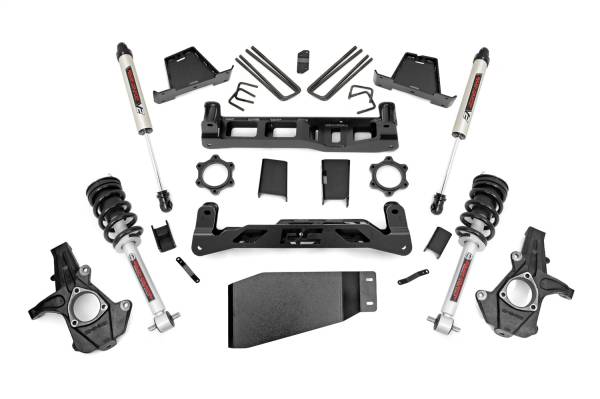 Rough Country - Rough Country Suspension Lift Kit w/Shocks 6 in. Lift w/N3 Loaded Struts And V2 Shocks  -  23637 - Image 1