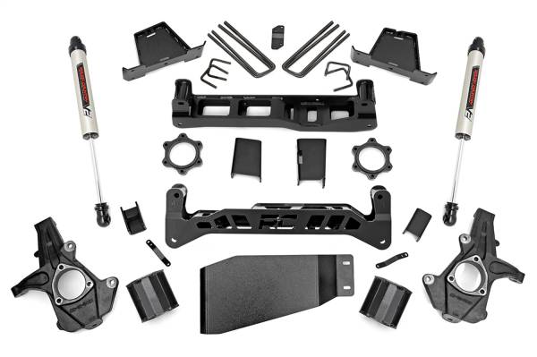 Rough Country - Rough Country Suspension Lift Kit 6 in. Laser Cut Lifted Knuckles Front And Rear Cross Members  -  23670 - Image 1