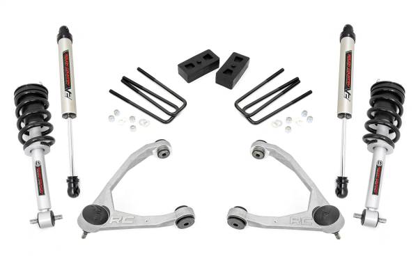 Rough Country - Rough Country Suspension Lift Kit w/Shocks 3.5 in. Lift Incl. Upper Control Arms Lifted Struts Rear V2 Monotube Shocks  -  24671 - Image 1