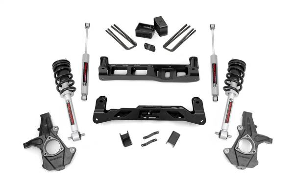 Rough Country - Rough Country Suspension Lift Kit w/Shocks 5 in. Lift Incl. Lifted N3 Struts Premium N3 Shocks  -  24733 - Image 1