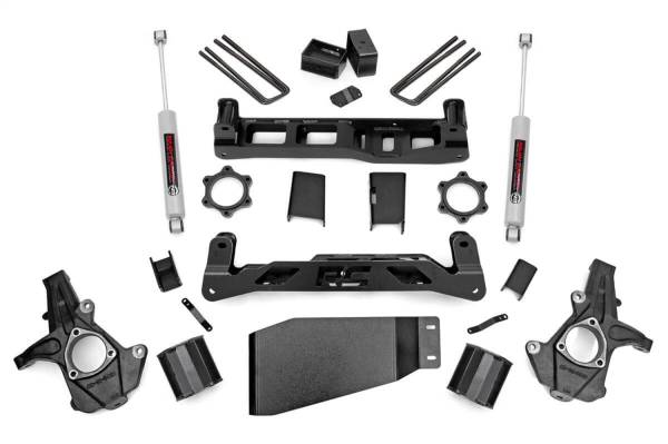 Rough Country - Rough Country Suspension Lift Kit w/Shocks 5 in. Lift Incl. Strut Spacers Rear N3 Shocks  -  26230 - Image 1