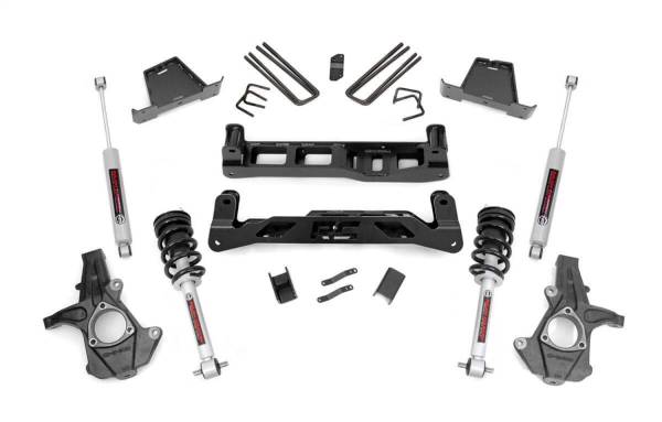 Rough Country - Rough Country Suspension Lift Kit w/Shocks 7.5 in. Lift Incl. Lifted Struts Rear N3 Shocks  -  26331 - Image 1