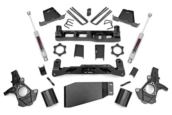 Rough Country - Rough Country Suspension Lift Kit 7.5 in. Upper Strut Spacers  -  26430 - Image 1