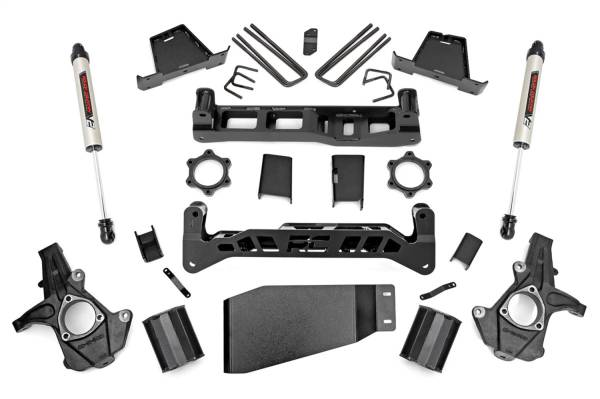 Rough Country - Rough Country Suspension Lift Kit 7.5 in. w/V2 Shocks and Struts Spacers  -  26470 - Image 1