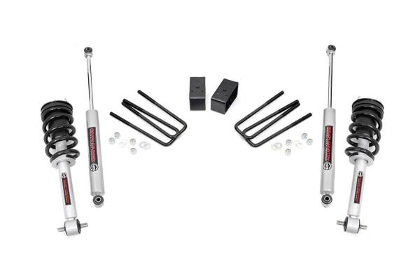 Rough Country - Rough Country Suspension Lift Kit w/Shocks 3.5 in. Lift  -  268.23 - Image 1