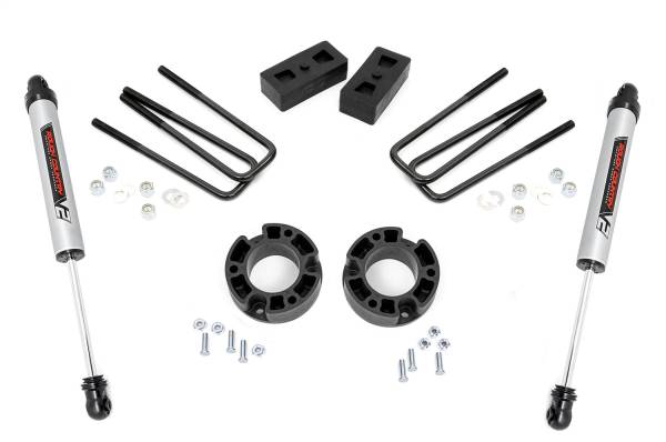 Rough Country - Rough Country Suspension Lift Kit w/Shocks 3.5 in. Lift Incl. Strut Spacers Rear V2 Monotube Shocks  -  26870 - Image 1